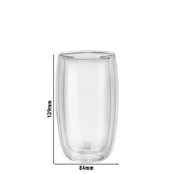 (2) ZWILLING | Sorrento Latte Macchiato Glasses – 350 ml - double‑walled borosilicate