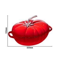 STAUB | LA COCOTTE - Cocotte - Tomatenvorm - 250mm - Gietijzer - Kersenrood