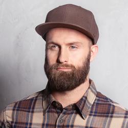 (5 stuks) KARLOWSKY | Flat Cap Classic - Chocolade