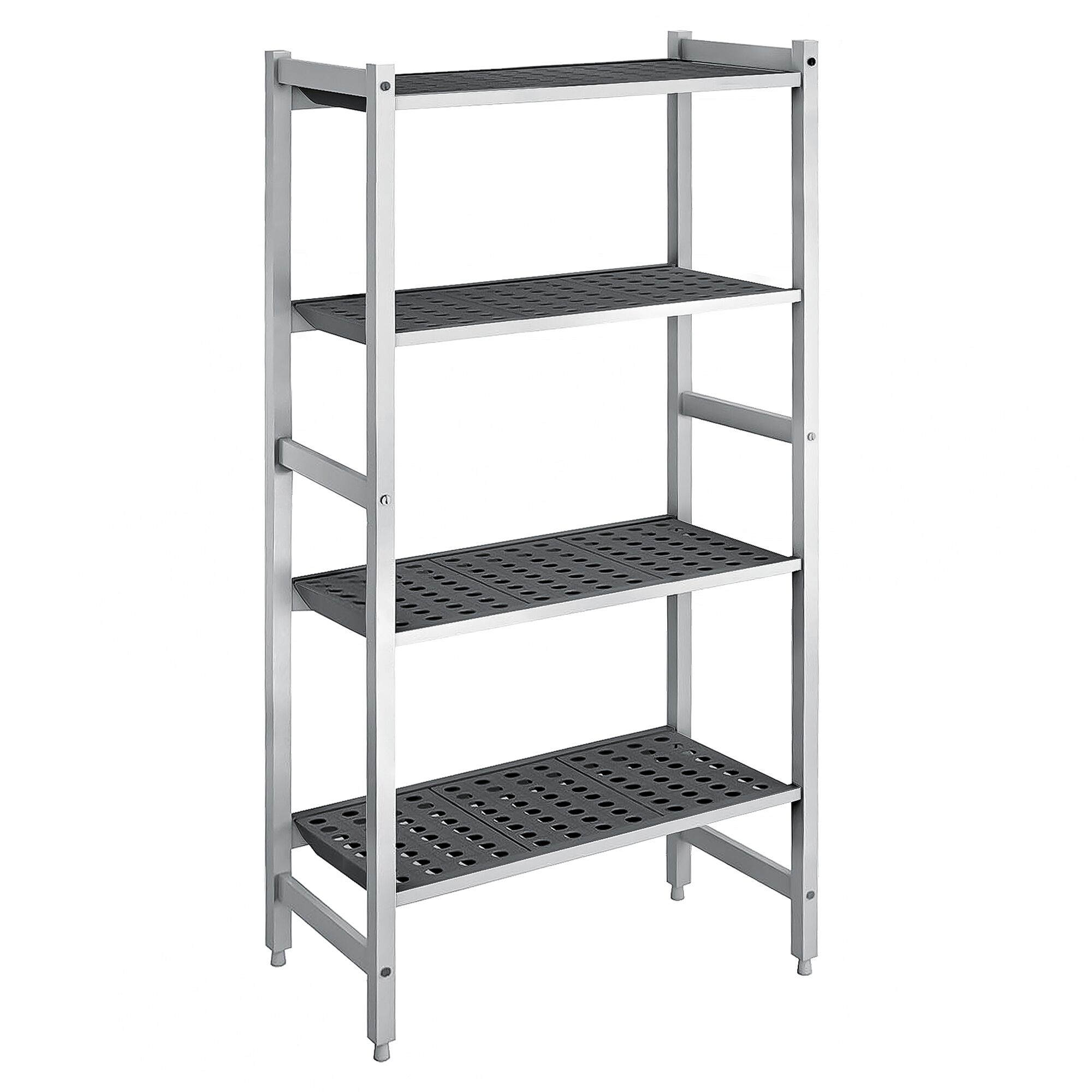 Étagère de base en aluminium - 660 x 1800 mm - Capacité de charge : 900 kg
