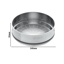 STAUB | Inserto per cottura a vapore - Ø 240 mm - Acciaio inox - Argento