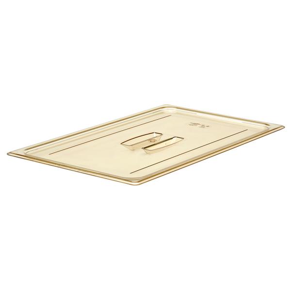 (6 peças) CAMBRO | H-PAN™ Tampas planas GN resistentes ao calor 1/1 - com pega - âmbar