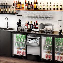 Mini glas diskmaskin 2,77 kW - utan tömningspump (dubbla väggar)