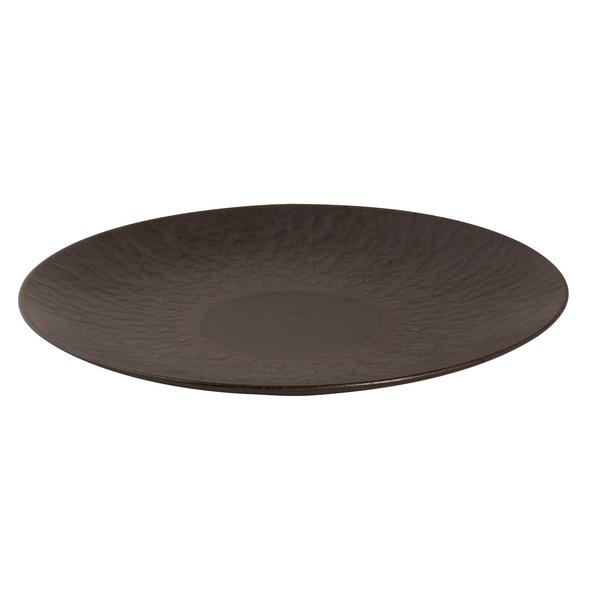 (6 pcs) RUST | Plate - flat - Stoneware - Ø270mm - Brown
