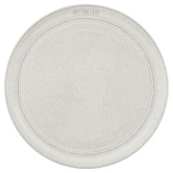 STAUB | Dining Line Ceramic Flat Plate – Ø 22 cm - White Truffle