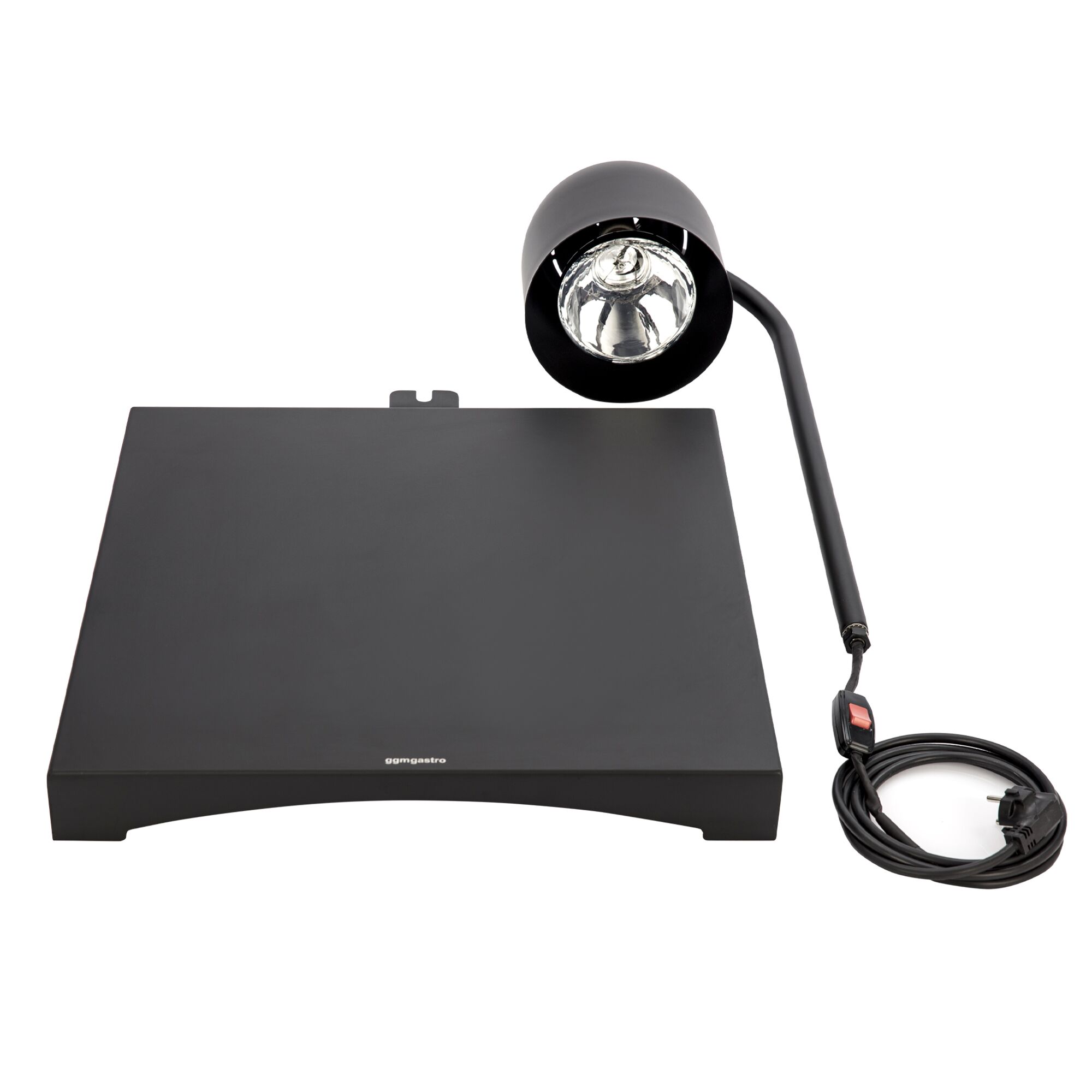 Lampe chauffante infrarouge de buffet – 250 watts – carrée – Noir