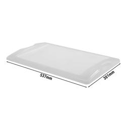Coperchio per vassoio portaposate - Polipropilene - Trasparente - 299x533x20mm - compatibile con BKGGP4 & BKSGP4