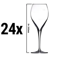 (24 ks) Sklenice na červené víno - PERCEPTION - 445 ml - s cejchem 0,2 l