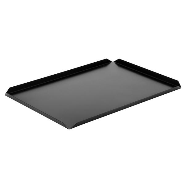 (5 pcs) Serving Platter - Aluminium - 400x250x10mm - Black