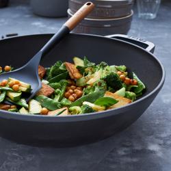 STAUB | SPECIALITIES - Wok met glazen deksel - Ø 300mm - Gietijzer - Grafietgrijs