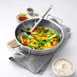 ZWILLING | Wok Pan Ø 30 cm – Sigma Clad Bottom - Induction & Oven‑Safe 200°C - Dishwasher‑Safe - Wide Rim