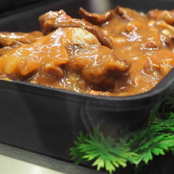 Bandeja de presentación - GN 1/4 - Negro - Sin BPA - 265 x 162 x 50 mm | Bandeja de carne | Bandeja de visualización | Bandeja Meng | Bandeja de comida | Bandeja | Bandeja de preparación