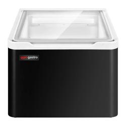 Tisch-Eisvitrine - 460mm - Statisch - für 2x 5 Liter Eisbehälter - Deckelöffnung zur Kundenseite