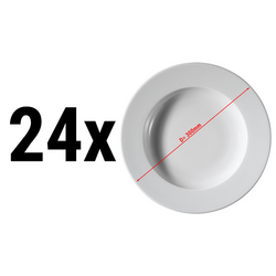 (24 pieces) PERA White - Plate - deep - Ø 300mm - White