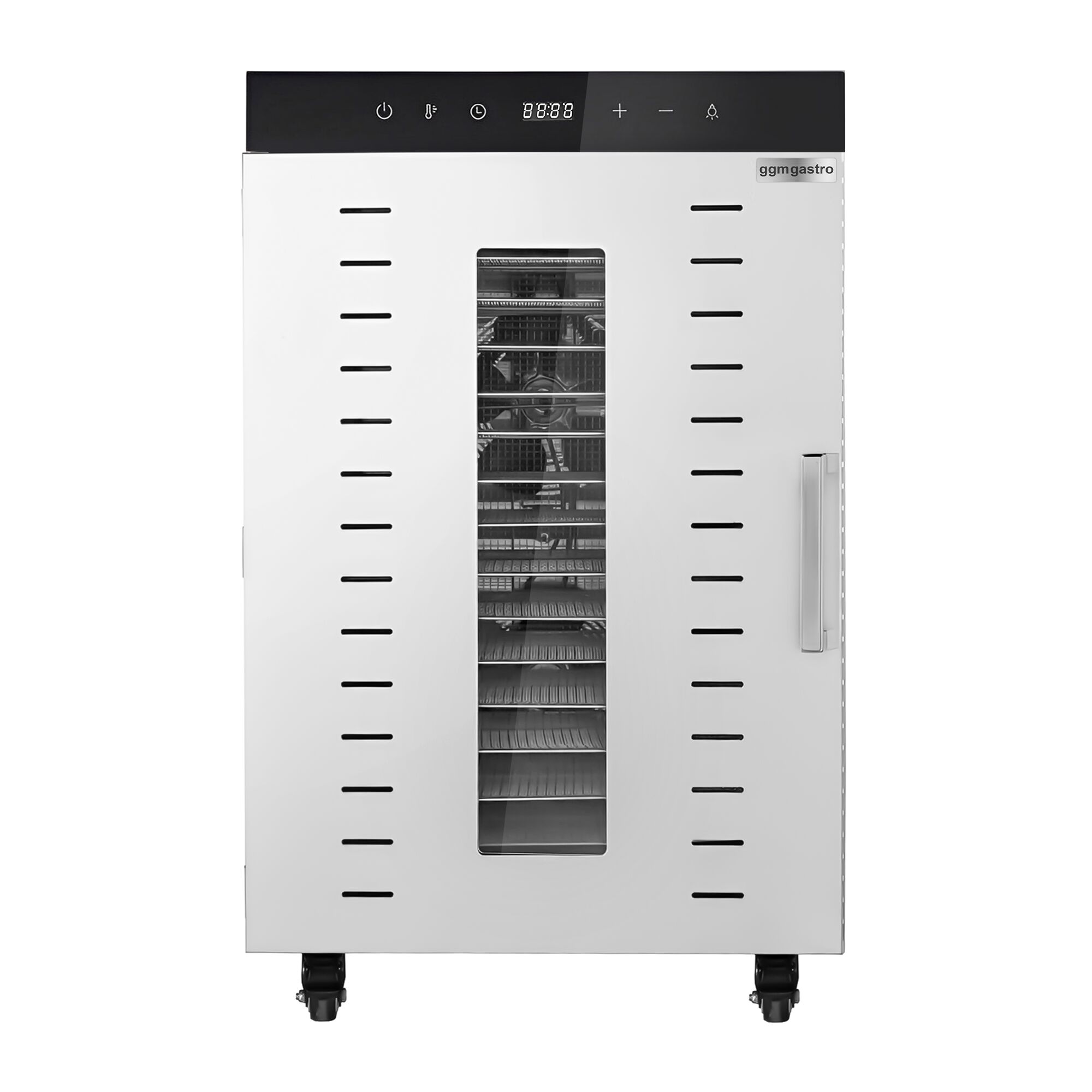 Food Dehydrator - with 16 Shelves - Stainless Steel - Digital Timer - 1.5kW