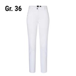 (6 stuks) KARLOWSKY | Dames 5-zakken Broek - Wit - Maat: 36