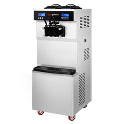 Macchina per gelato soft professionale - 36L/h - 3,8kW - per 3 gusti (2+1) - raffreddamento ad aria - a pavimento