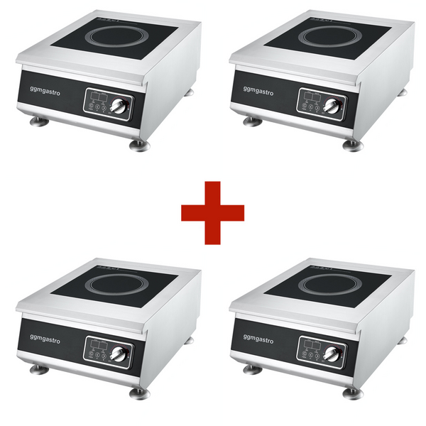 (4 peças) fogão de indução - 5 kW