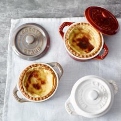 STAUB | CERAMIQUE - Mini Kookpot - Ø 100mm - Rond - Keramiek - Antiek grijs