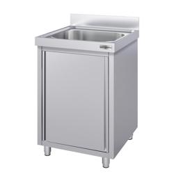 Mueble fregadero de acero Inox. ECO - 0,6 m - 1 cubeta - L 40 x A 40 x P 25 cm