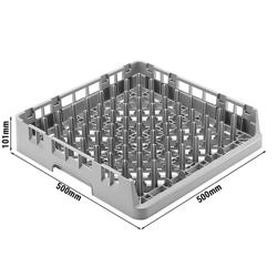 CAMBRO | CAMRACK® - Открытая корзина для мытья 1/1 - для подносов - 500x500 мм - Серая