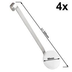 (4 kom) Žlica za rižu - Ø 80 mm - Nehrđajući čelik (inox)