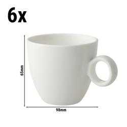 (6 pz) Linea Bart - Tazza da caffè - 145ml - Avorio