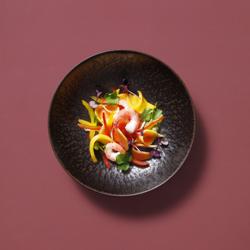 (6 pcs) RUST | Deep Plate - Stoneware - Ø220mm - Brown