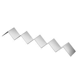 Snackdisplay - met 4 vakken - RVS - 570x170x45mm