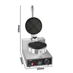 Plancha para gofres simple - Forma: Redonda