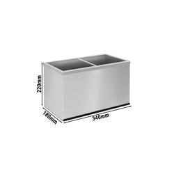 Support en acier inoxydable pour distributeur de sauce – 2 x 2 litres         
