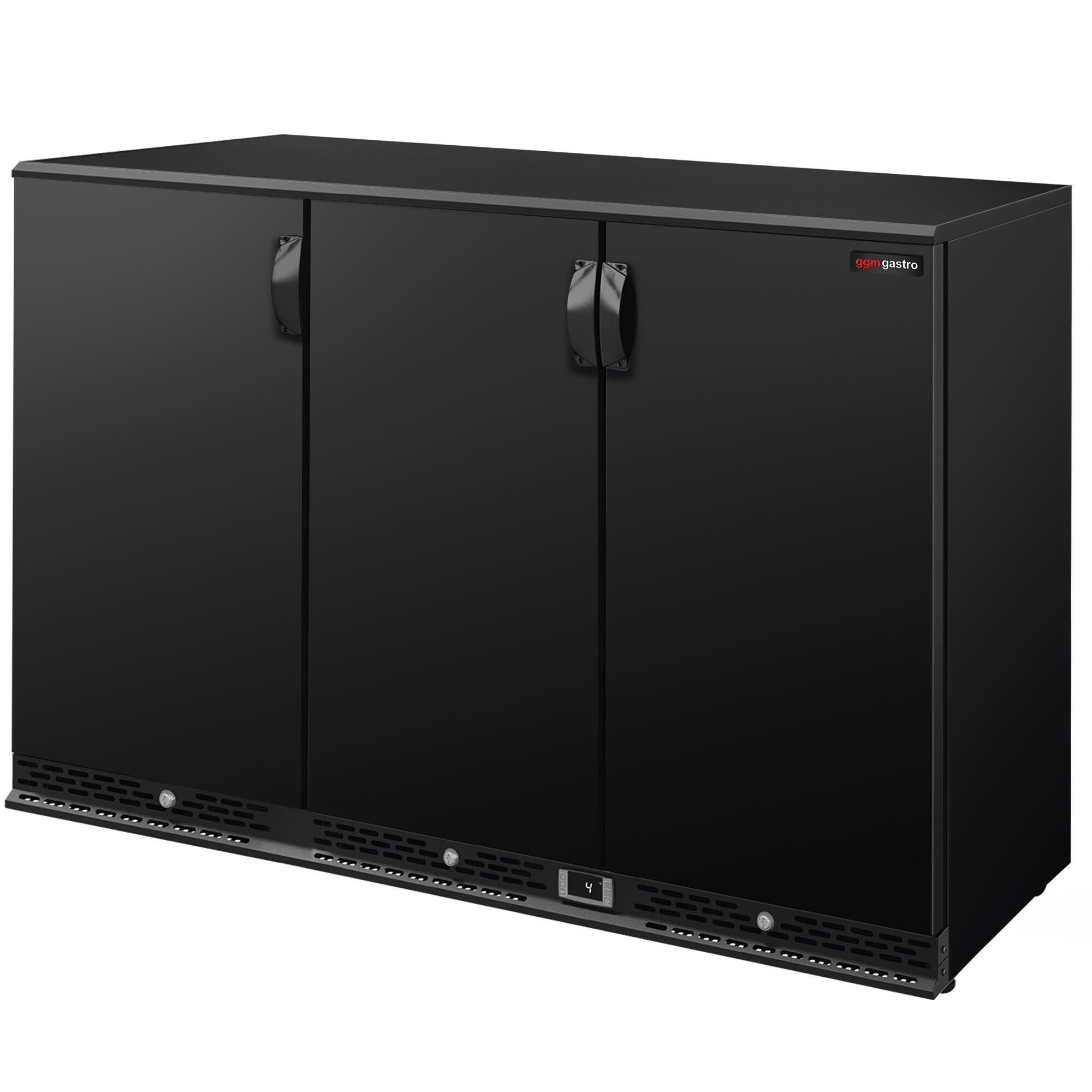 Réfrigérateur de bar – 1350 mm – 330 litres – avec 3 portes battantes – Noir