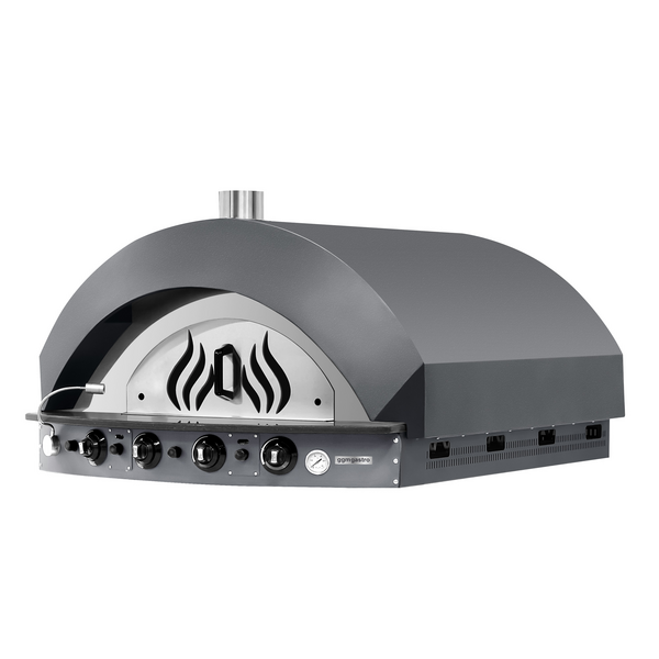 Pizzaoven op gas - Antraciet - 9x 25cm - Handmatig