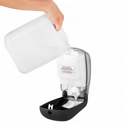 AIR-WOLF | WC brilreiniger met drukknop - 1000ml - ABS kunststof - Antraciet