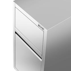 Mülleimer - mit Klappdeckelöffnung - 400x500mm - ohne Aufkantung