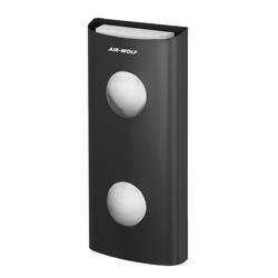 AIR-WOLF | Distributeur de sachets hygiéniques pour jusqu’à 25 sachets – inox noir mat