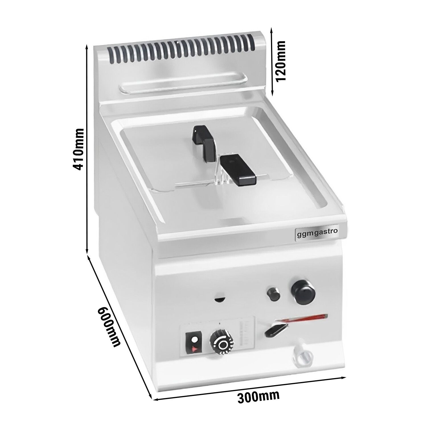 Friteuse à gaz – 8 litres – 6,6 kW