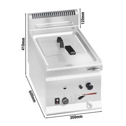 Profesyonel Gazlı Fritöz LORENZO 600 - 8L - 6,6kW - Termostatik kontrollü - Yağ boşaltma musluklu