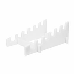 Snijplankenrek voor 20mm planken - 410x330x180mm - Polyethyleen - Wit