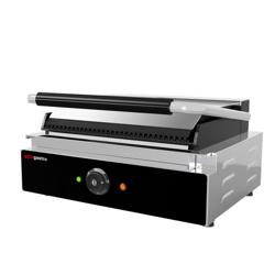 Presse à Panini / Gril de contact - 2,2kW -  Plaques rainurées - Surface de cuisson : 345x235mm