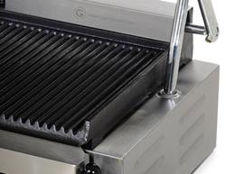 Grill kontaktowy - 4,4 kW - Ryflowana górna i dolna część - Powierzchnia grilla: 475x230 mm	