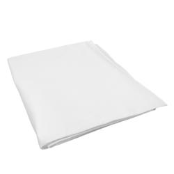 (5 pcs) Nappe de table damassée Tessin Atlas - bande satin - 130x220cm - Blanc