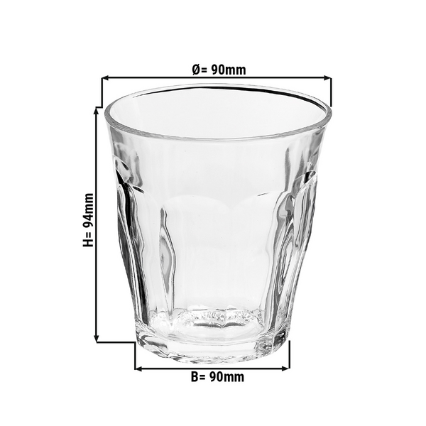 (6 bucăți) Pahar de băut Duralex All Purpose Drinking Glass - ISTANBUL - 310 ml - Transparent