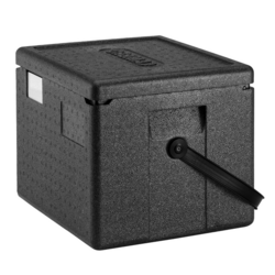 CAMBRO | CAM GOBOX® Half Toploader GN 1/1 - fekete színű hordozószíjjal
