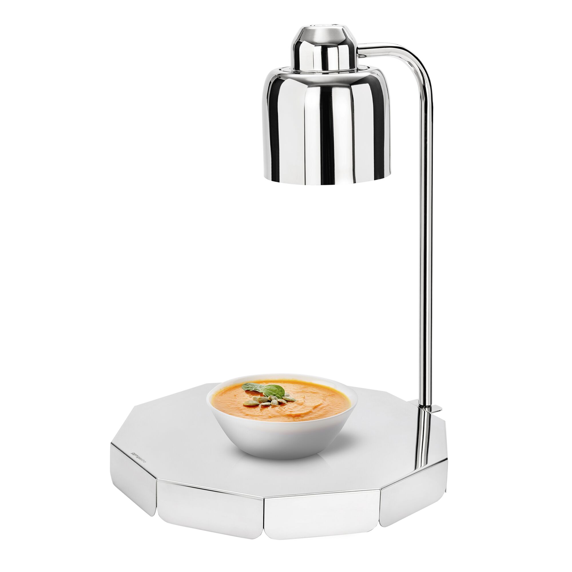 Lampe chauffante infrarouge de buffet – 250 watts – ronde – Argent