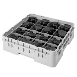 CAMBRO | CAMRACK® - Cestello per il lavaggio delle tazze 1/1 con 16 scomparti - 500x500mm - Grigio