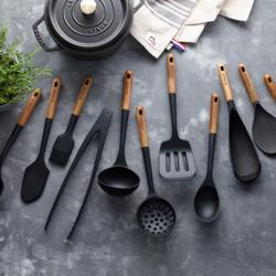 STAUB | Pinze - 310 mm - Silicone - Nero