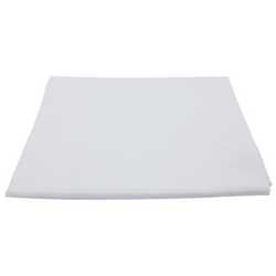 (10 stuks) Damast dekbedovertrek Linz - 80 x 80 cm - Wit	 