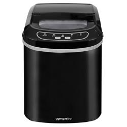 Portable Countertop Bullet Ice Maker – 12 kg/24 h - 0.7 kg bin - Bullet Ice - Matte Black Stainless Steel