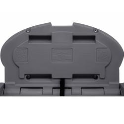 Wall-mounted changing table - 860x500mm - Gray